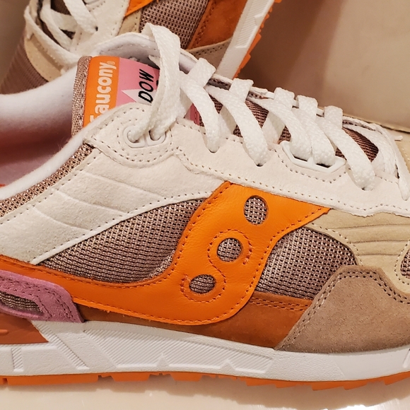 Saucony Shadow 5000 Tan/Orange Men Size 13 New - Picture 8 of 12